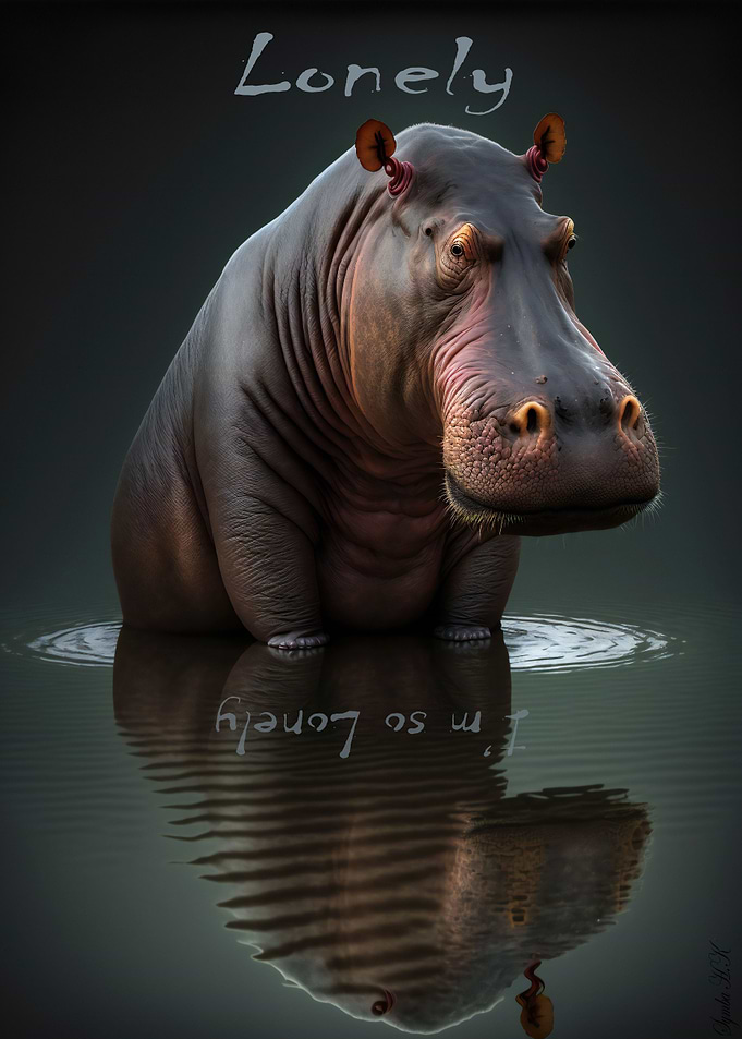 Lonely Hippopotamus