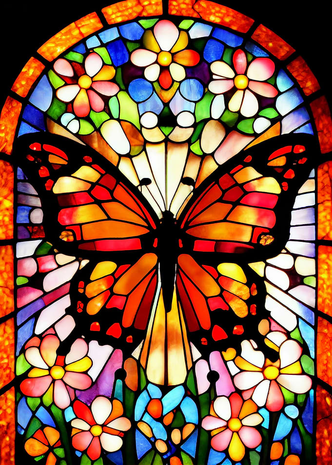 Butterfly Stained Glass