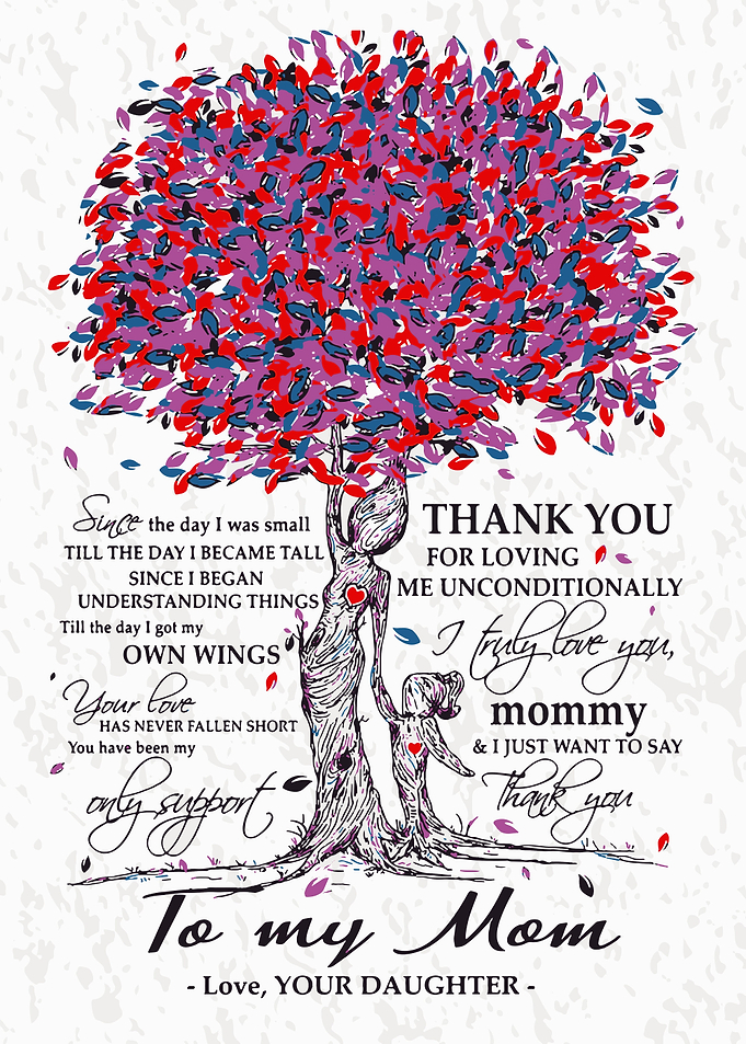 To My mom Love daughter