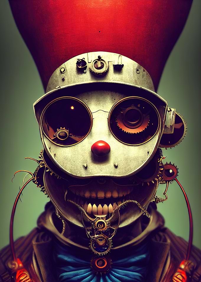 35 Steampunk Evil Clown