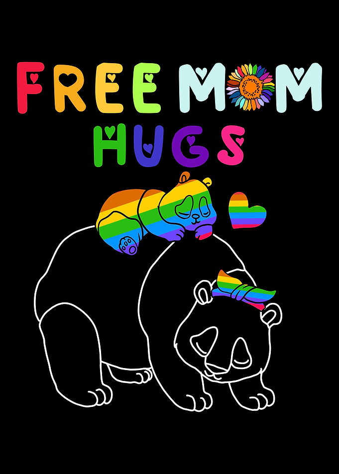 Free Mom Hugs Bear LGBT