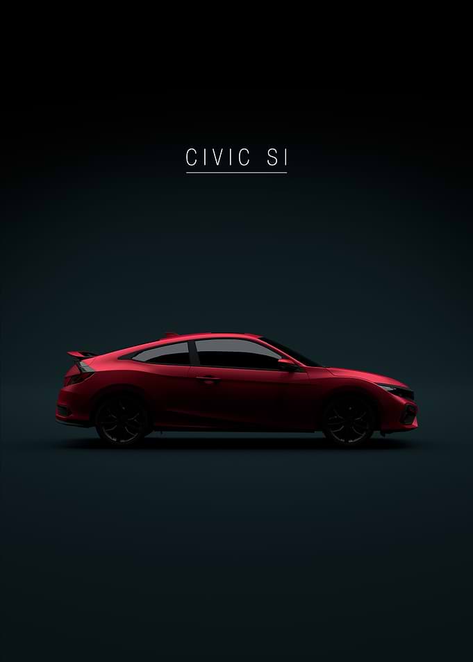 2020 Civic Si Coupe Red