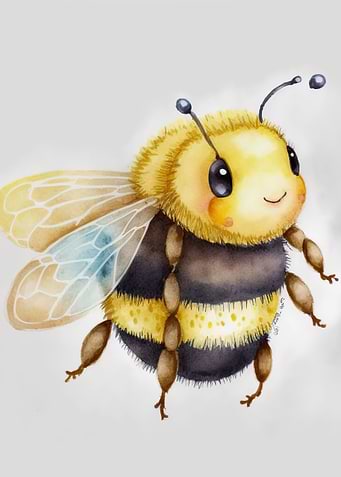 Watercolor Bee