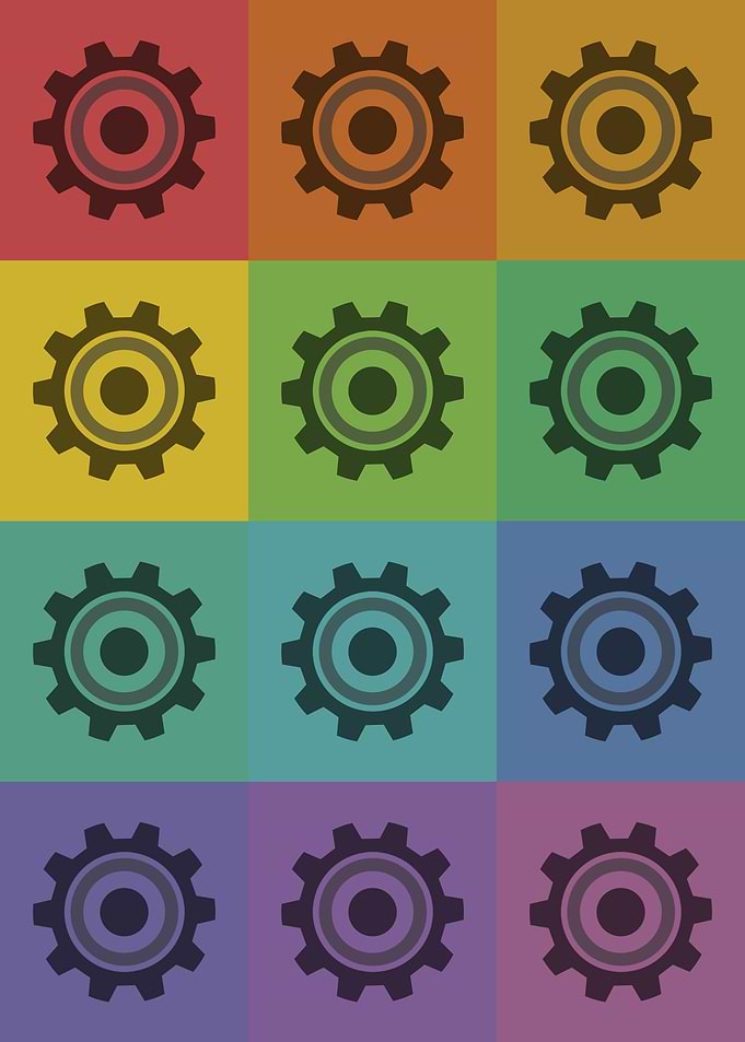 Engineer Gears Pop Art