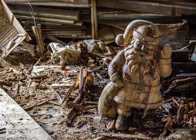 Wooden Santa Claus