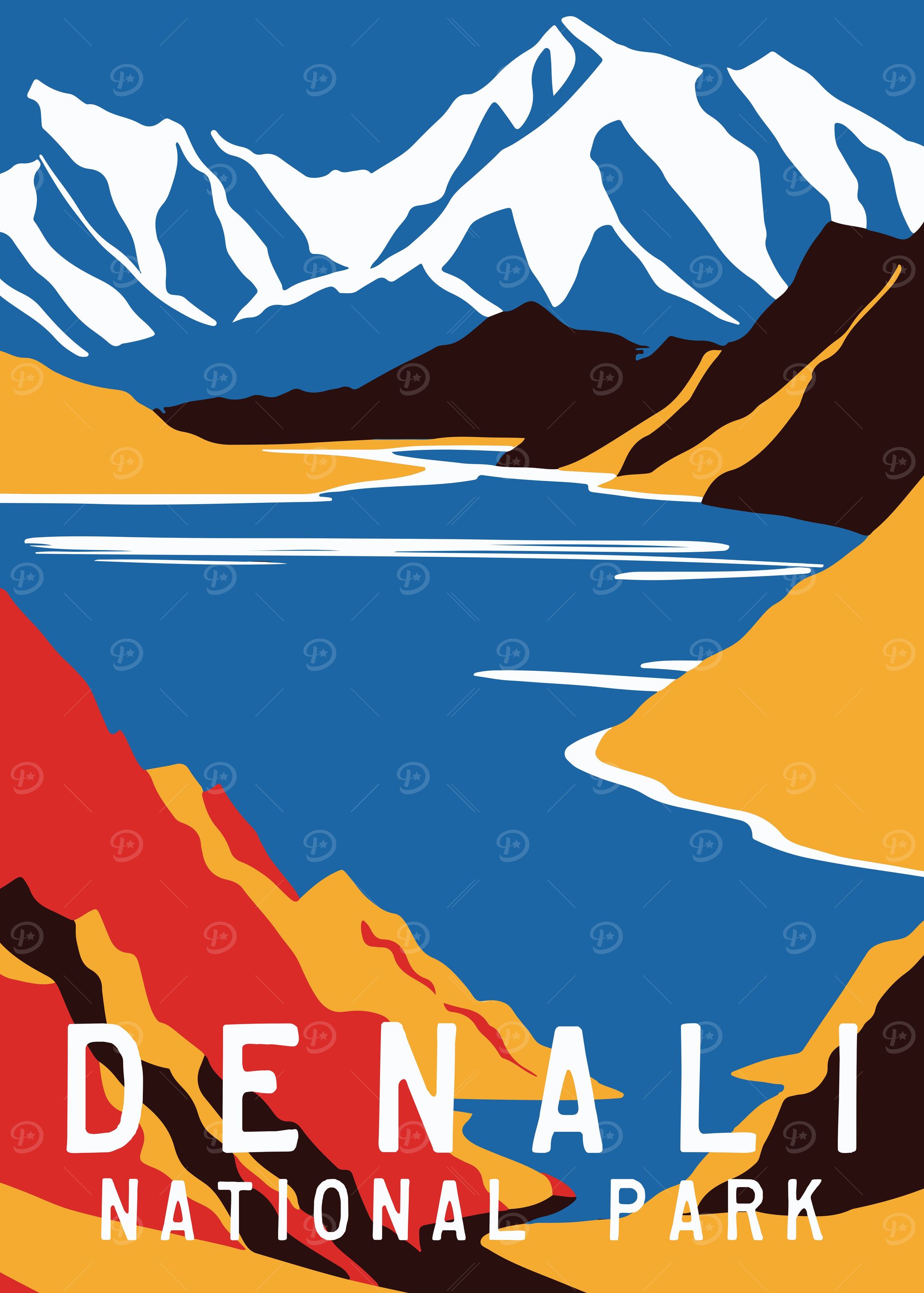 Denali National Park Print