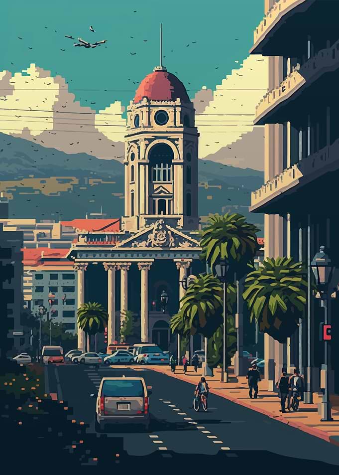 Tirana Pixel Art