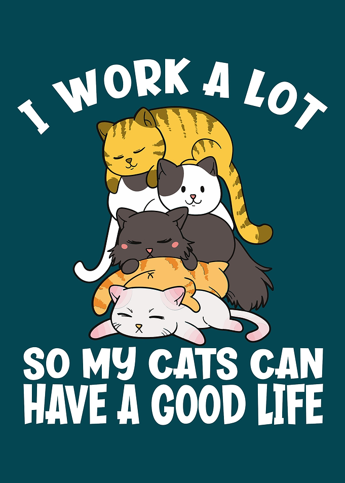 Funny Pile Of Cats