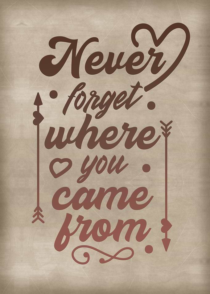 Never forget where you