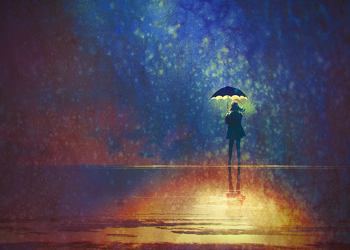 lonely woman
