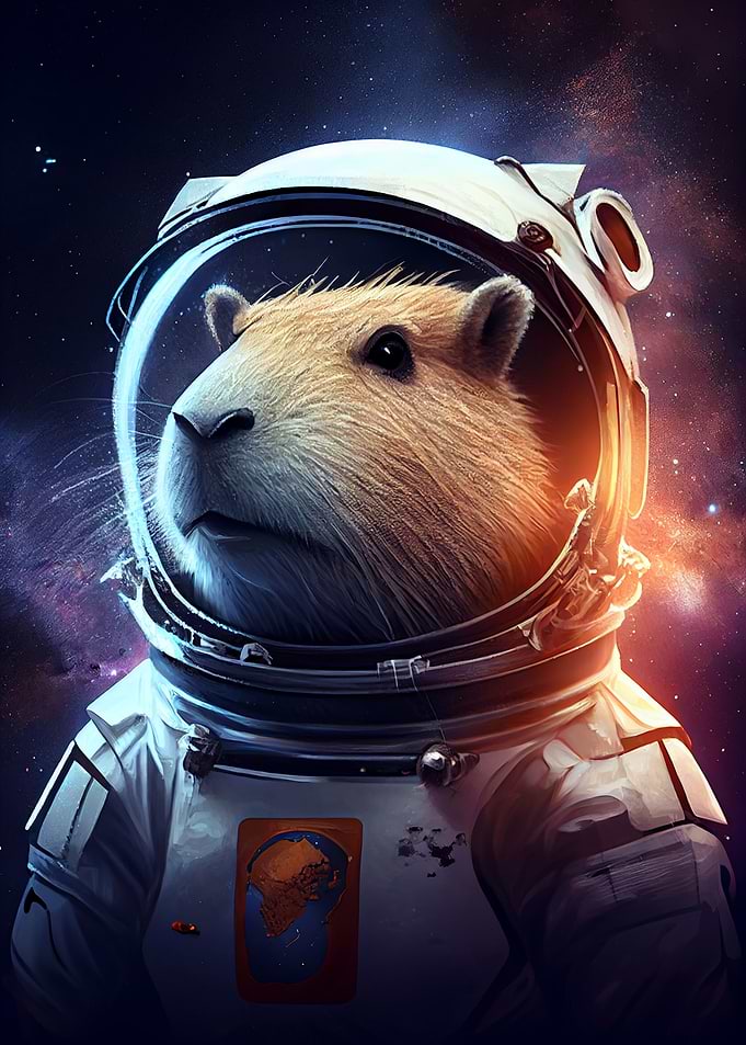 Capybara Astronaut