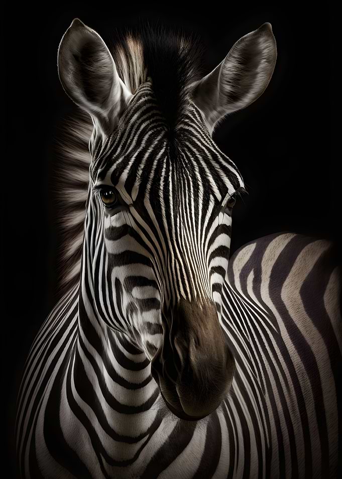 Zebra Portrait Photo