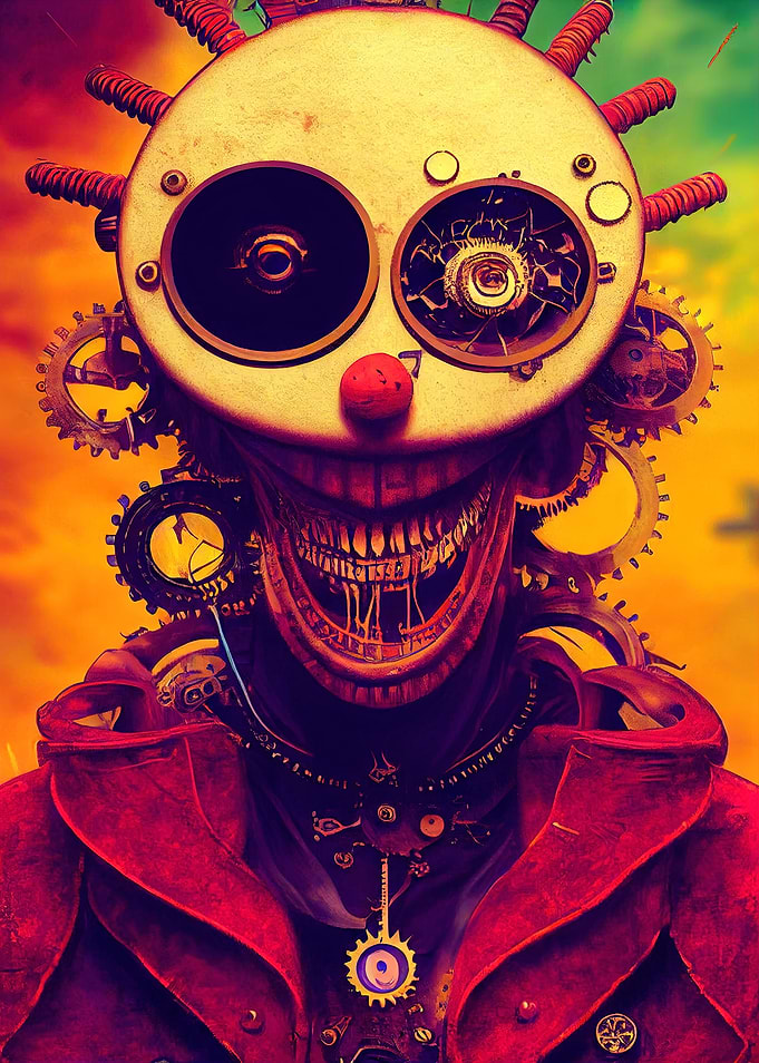 42 Steampunk Evil Clown