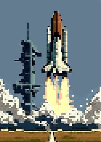 Pixel space shuttle