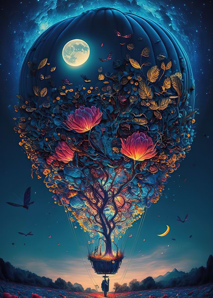 balloon in space