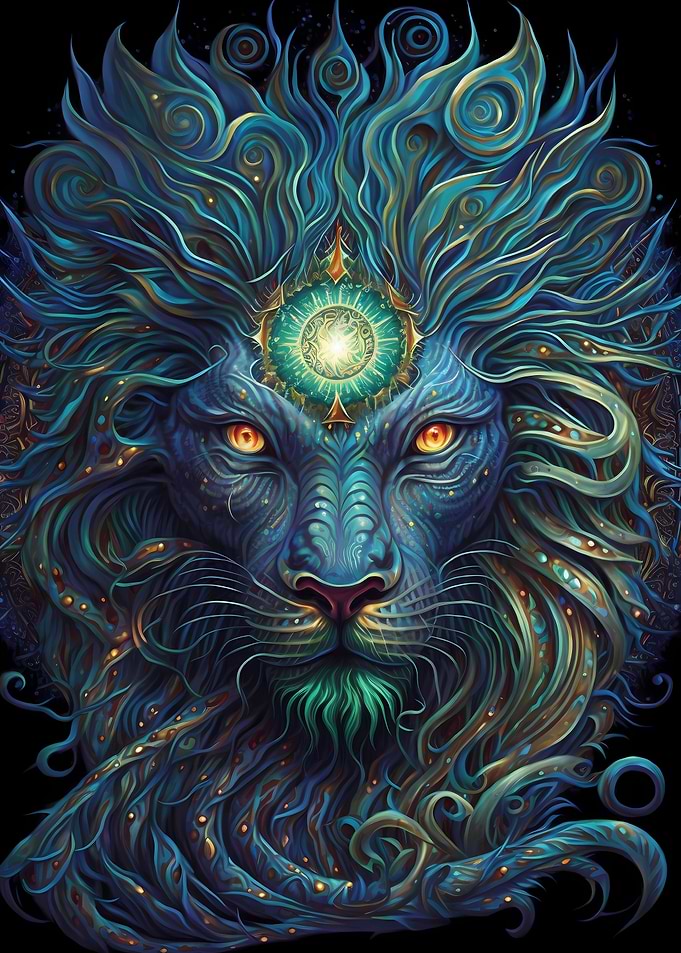 Colorful Lion
