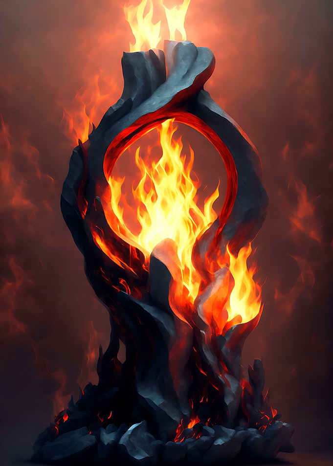 ETERNAL FLAME SCULPTURE