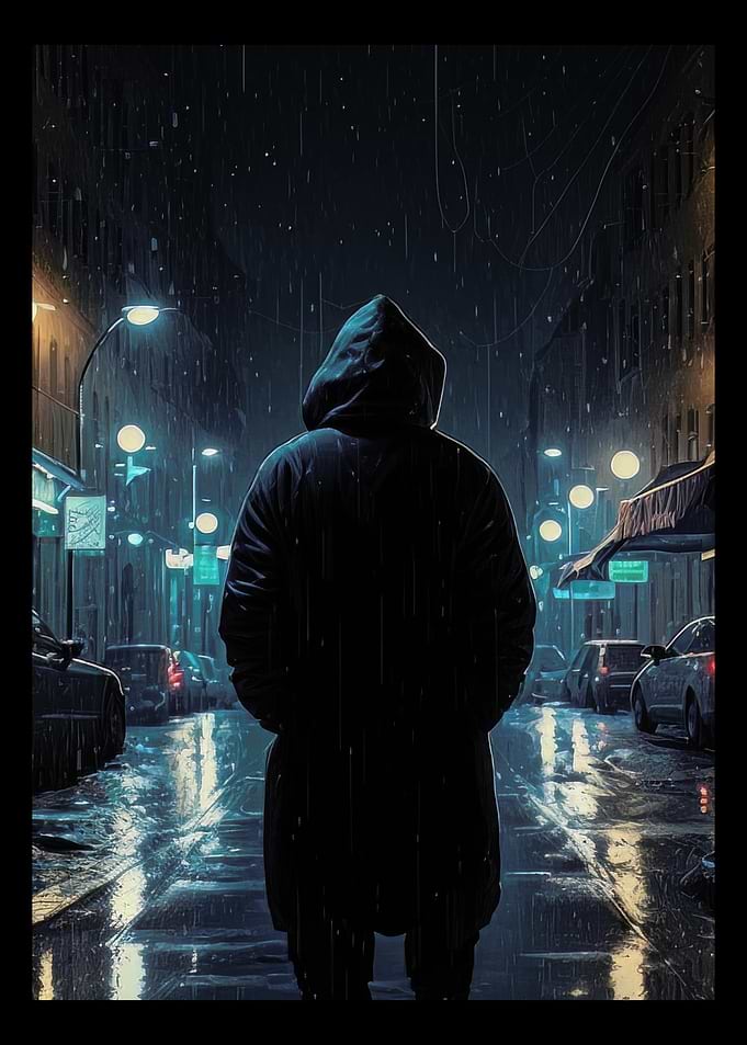 Mysterious Man Alone in