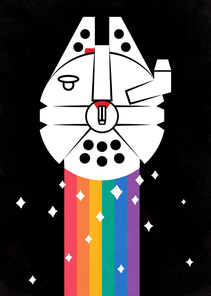 Rainbow Millenium Falcon