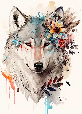 White Wolf Head