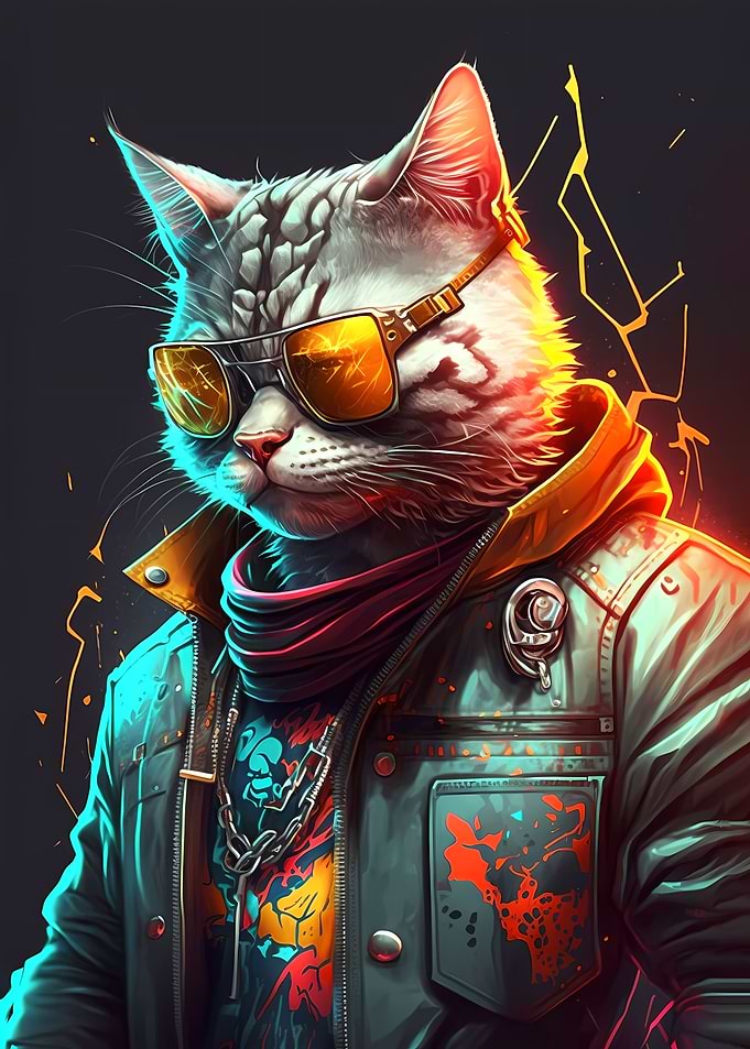 Cyberpunk Nice Cat