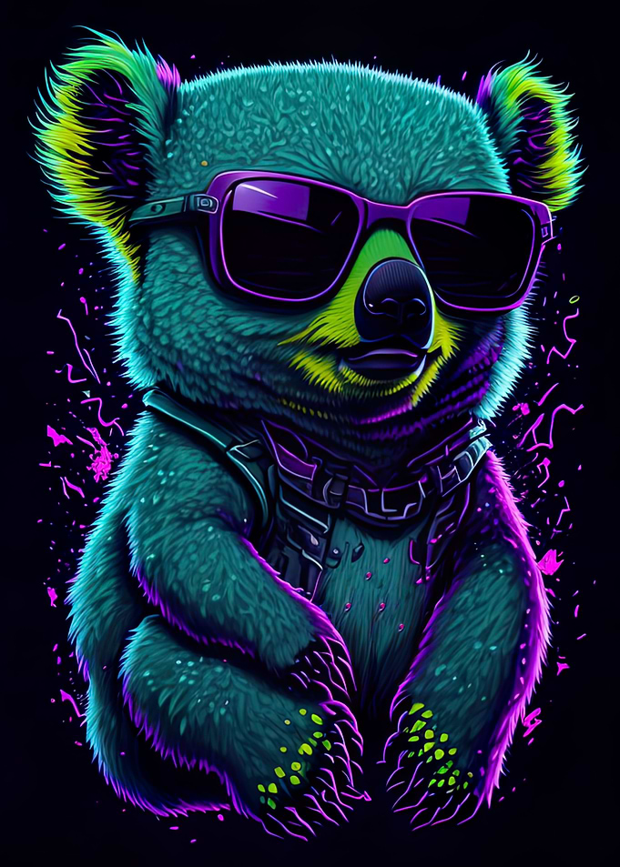 Cute Whimsical Koala