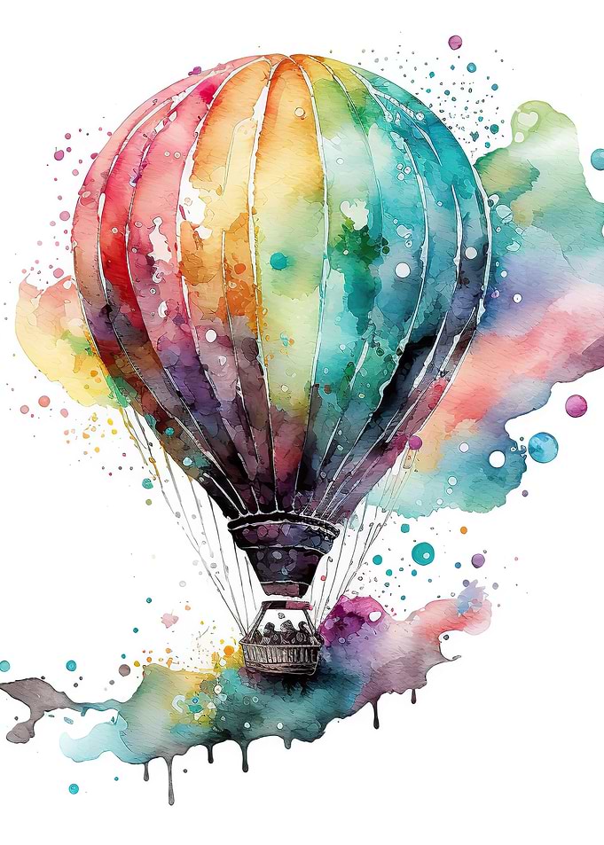 Balloon watercolor