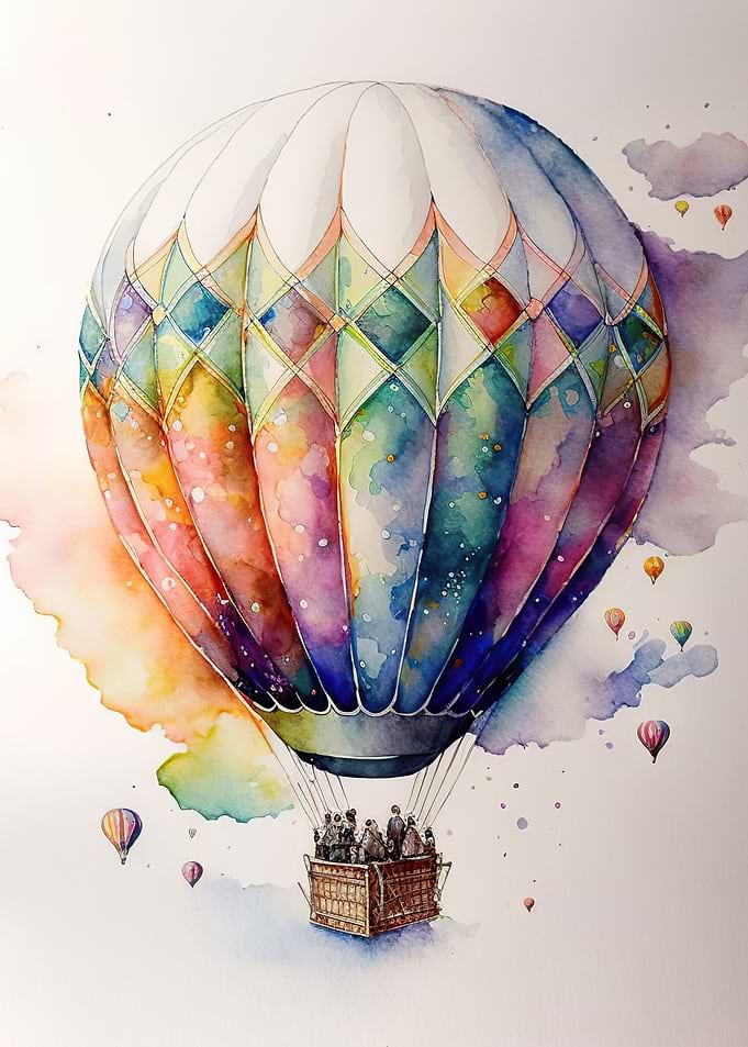 Balloon watercolor