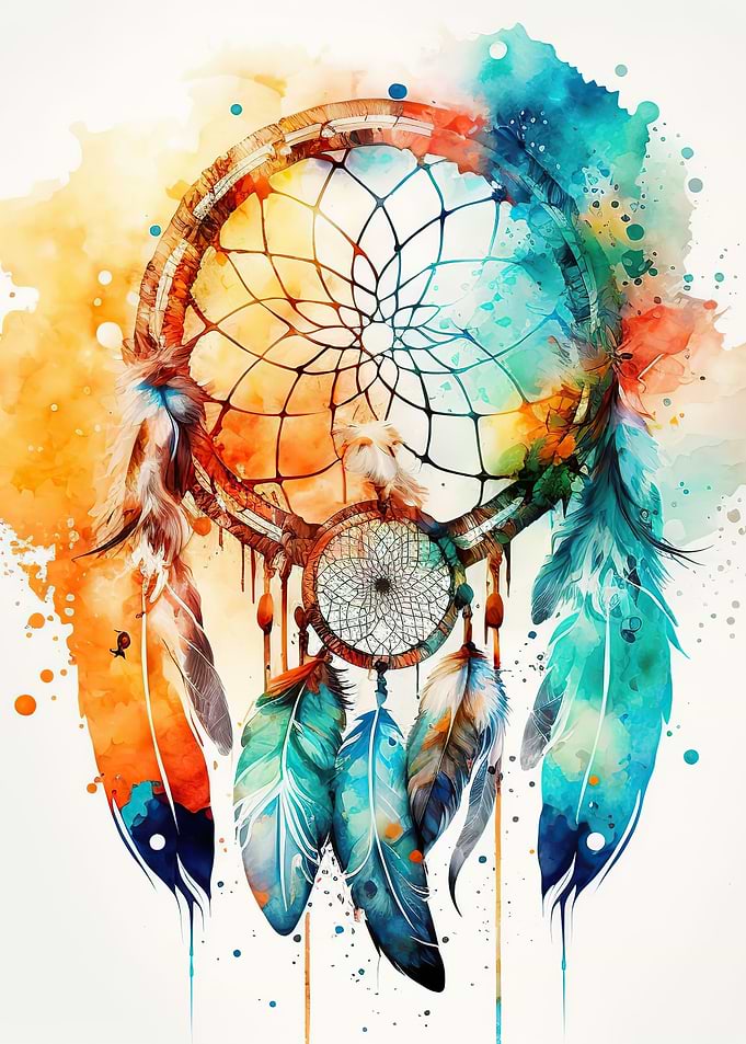 Colorful dreamcatcher
