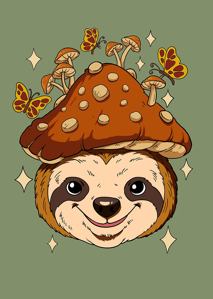 Cottagecore Sloth