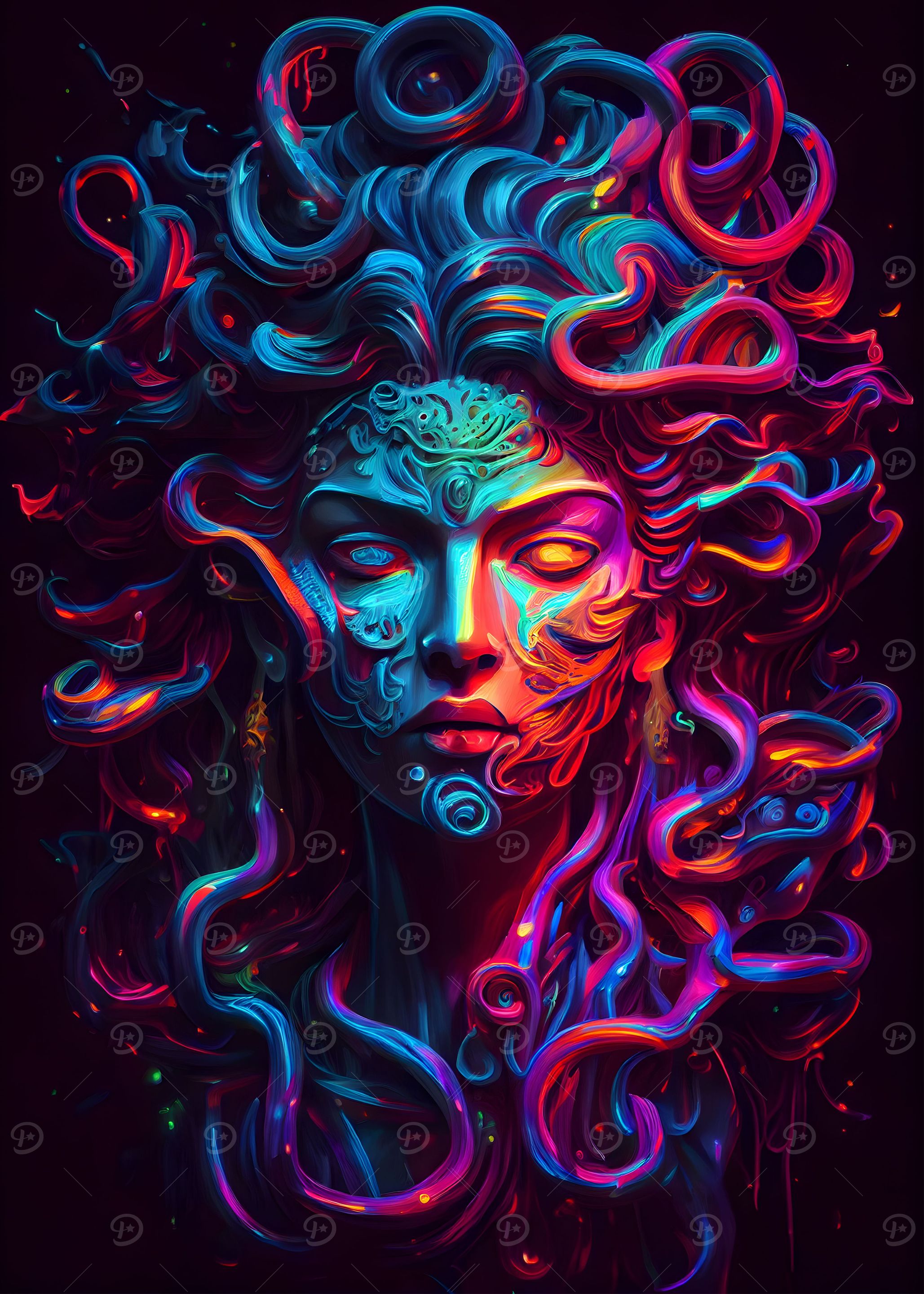 Neon Medusa