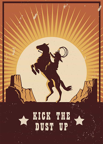 Cowboy in Horse