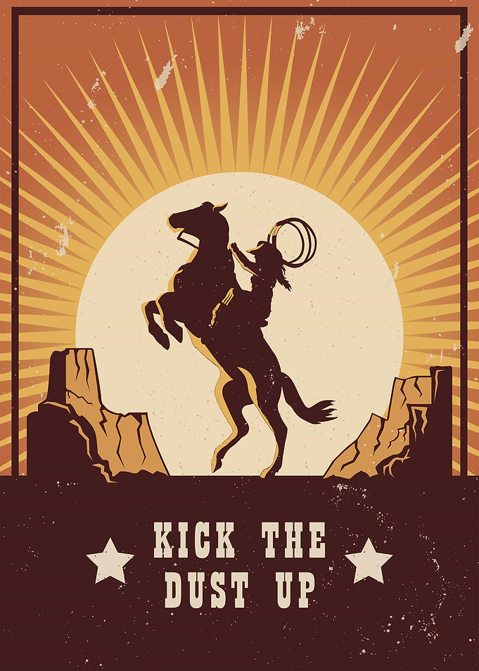 Cowboy in Horse