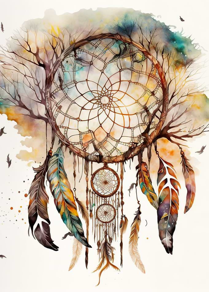 Colorful dreamcatcher