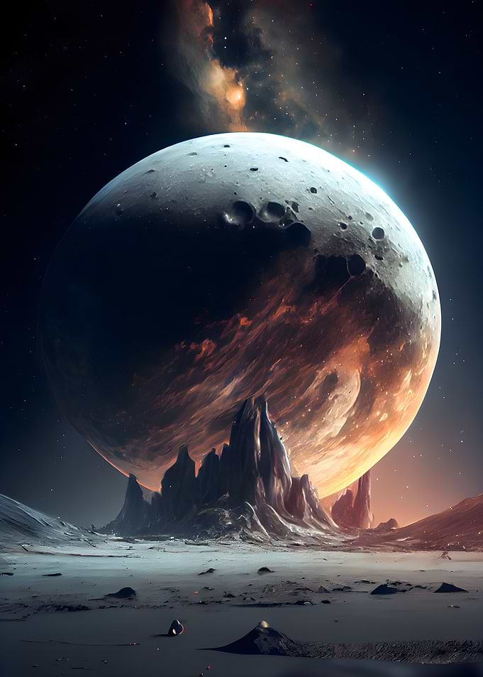 dark moon from the space