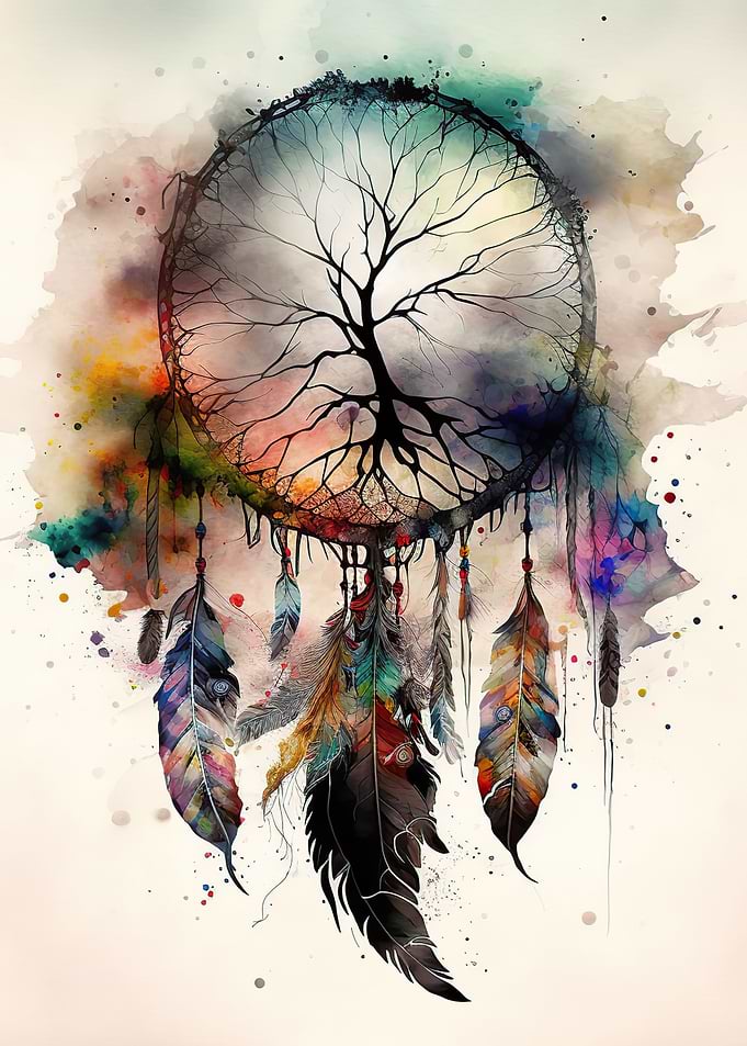 Colorful dreamcatcher