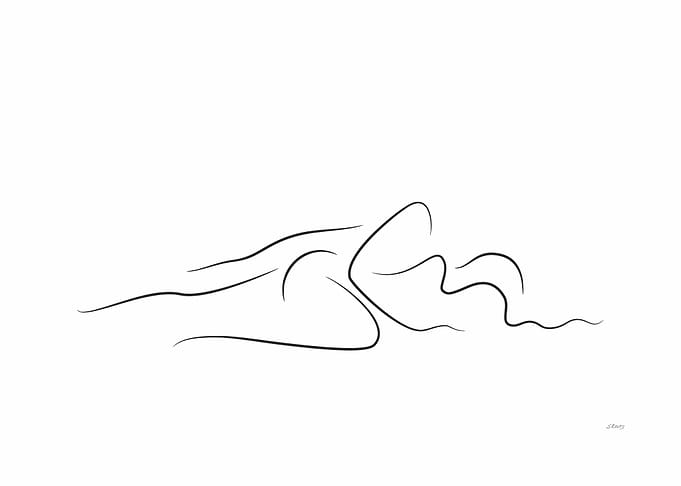 Minimalist couple sketch