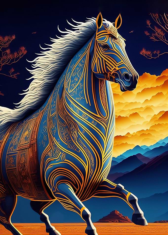 Egyptian horse