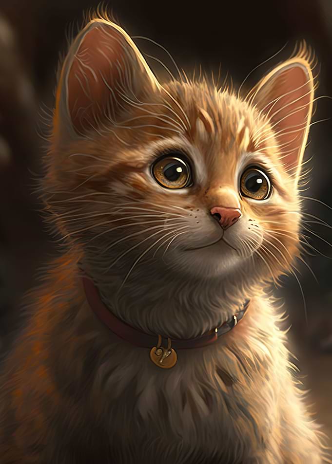 Cat cute moon