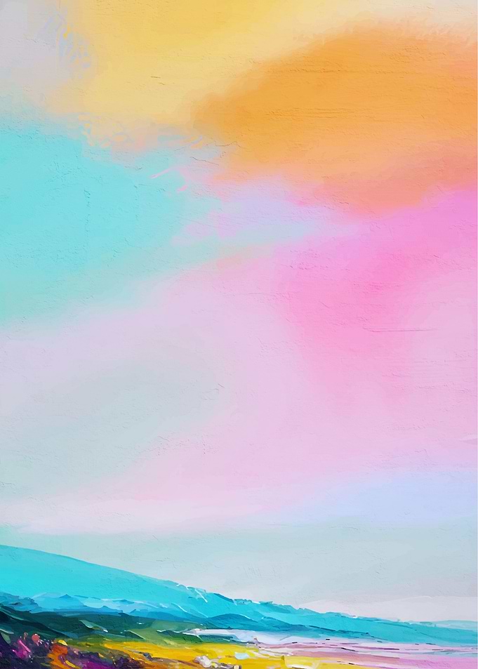 Colorful pastel artistic