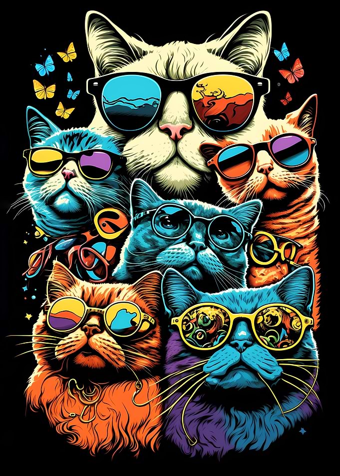 The Cats Wear Glasses