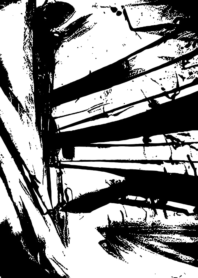 Black white art bold