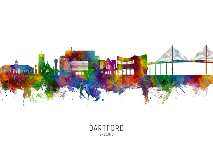 Dartford Skyline England