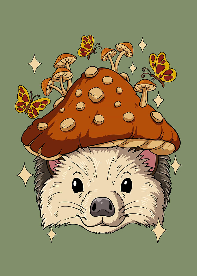 Cottagecore Hedgehog