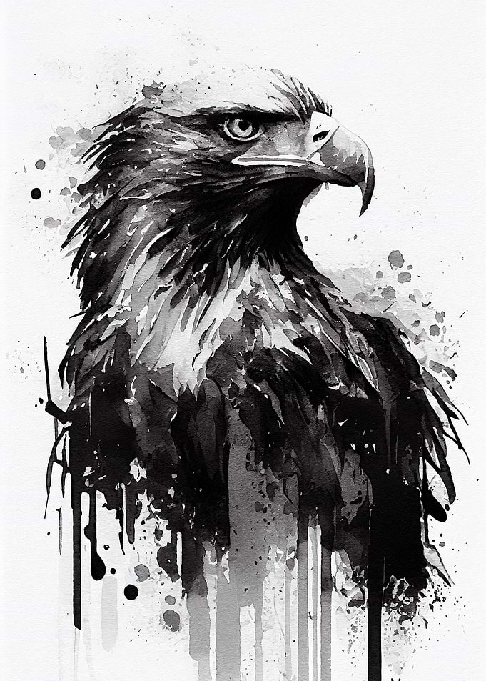 Eagle Black and White