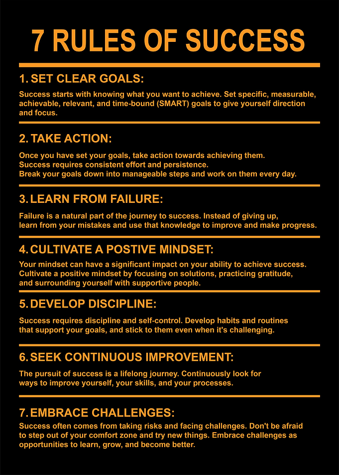 7 Rules of Success