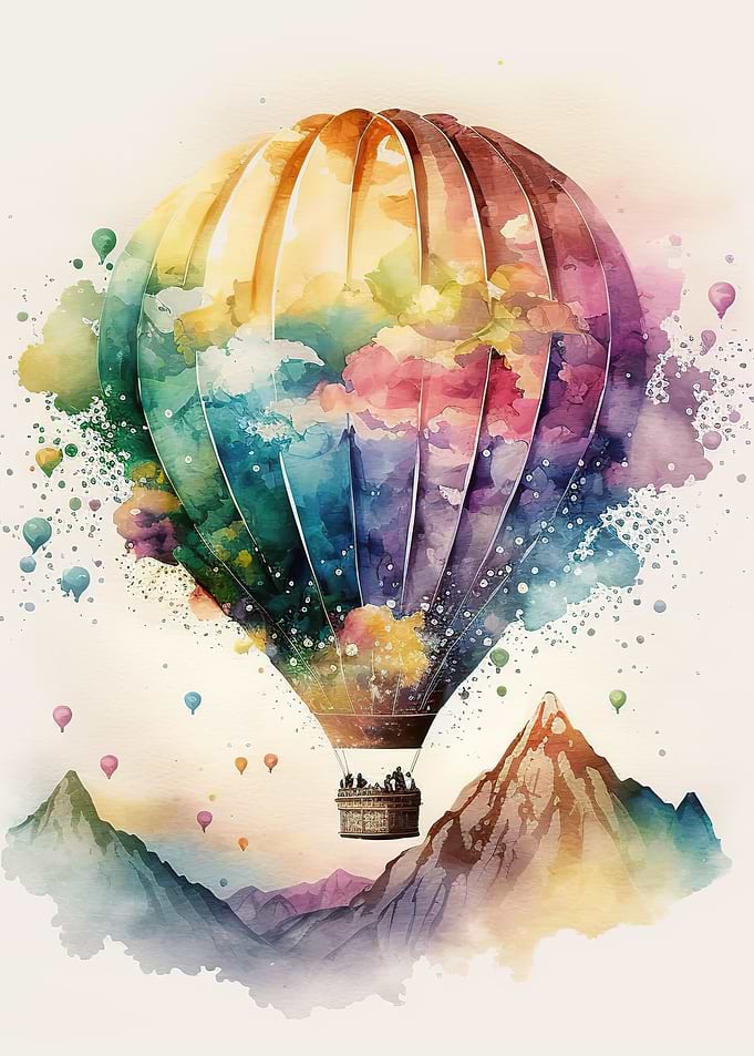 Balloon watercolor