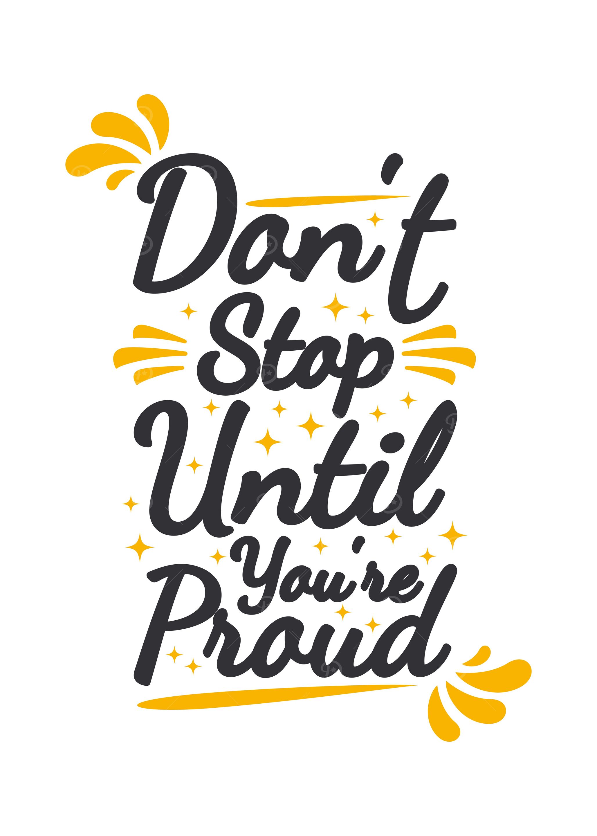 Dont stop