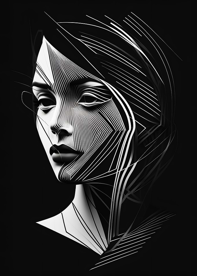 Dark and White face girl