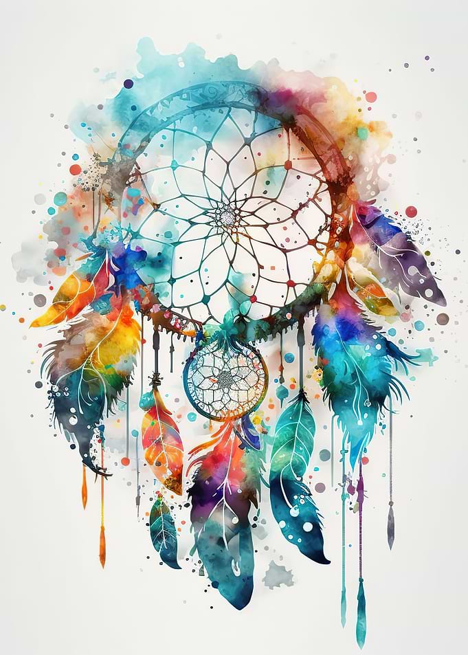 Colorful dreamcatcher